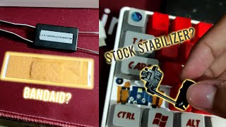 How To Reduce The Noise of Keyboard Stabilizers with Stock Stabilizer and Bandaid [upl. by Sybilla]