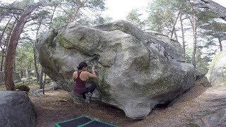 FONTAINEBLEAU  Bouddha 6b [upl. by Ayikat]