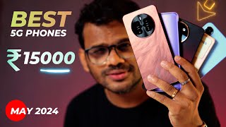 TOP 5 Best 5G Phones Under 15000 in MAY 2024 l Best Mobile Under 15000 [upl. by Stephania72]