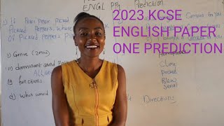 KCSE 2023 ENGLISH PAPER ONE PREDICTION [upl. by Scandura]