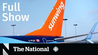 CBC News The National  Sunwing travellers Pope Benedict Lost bunny returned [upl. by Dami232]