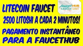 Litecoin Faucet 2017  2500 Litoshi Pagamento Intantâneo [upl. by Susejedesoj651]