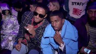 Cordell Broadus and Christian Combs front row for the Off White Fashion Show in Paris [upl. by Niryt610]