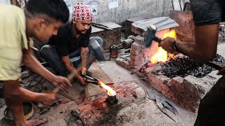 Khukuri Making in Nepal [upl. by Adrahs518]