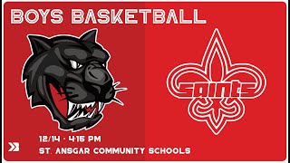 8TH BOYS BASKETBALL  Riceville at Saint Ansgar [upl. by Roxanne]