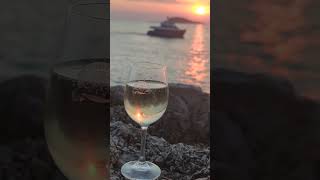 Drinking Malvazija Wine In Croatia Cavtat🇭🇷🇭🇷 croatia explorethebeautyofnature travel [upl. by Lentha]