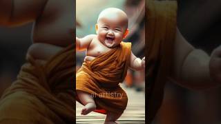 Cute baby monk shorts foryou youtubeshorts viral trending AK 7K RIDER [upl. by Alinna]