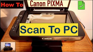 How To Scan Your Document From Canon Printer To Your PC [upl. by Tnemelc800]