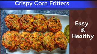 How to Make Corn Fritters Air Fryer  Easy Corn Fritters Recipe [upl. by Llertnod]