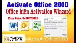 Hướng dẫn sửa lỗi Office Activation Failed  Error Code 0x8007007B [upl. by Yseulte77]