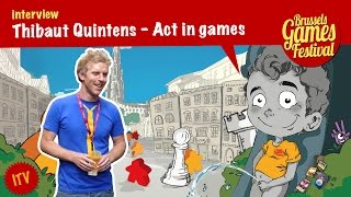 Brussels Games Festival 2015  Interview Thibaut Quintens  Act in games  VF [upl. by Ahseenal]