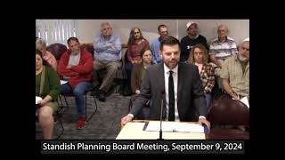 Standish Planning Board 09 09 24 [upl. by Adnamar]