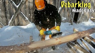 Log Debarking Has Never Been Easier Testing Log Peeler Disc [upl. by Irrol111]