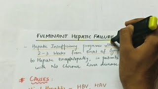 Fulminant Hepatic failure  Pathology  Handwritten notes [upl. by Nair]