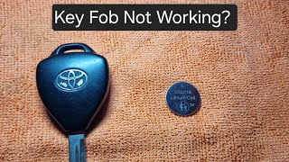 How To Replace a Key Fob Battery on a Toyota Avensis [upl. by Nwahc]