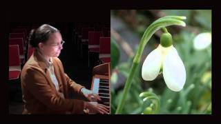 Schumann Schneeglöckchen  Snowdrops Lied One Woman Performance Film amp Snowdrop Pictures [upl. by Farnsworth]