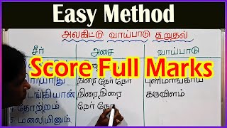 அலகிட்டு வாய்பாடு கூறுதல் EASY METHOD  அலகிடுதல் திருக்குறள் Alagiduthal in Thirukkural Tamil [upl. by Casmey]