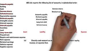 classify accounts into categories of asset liabilities shareholders equity revenue and expense [upl. by Steep617]