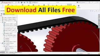 SolidWorks Tutorial Timing Belt Design and Assembly [upl. by Gillespie204]