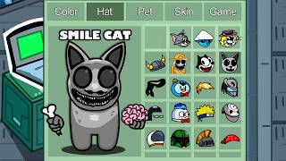 Smile Cat Zoonomaly in Among Us ◉ funny animation  1000 iQ impostor [upl. by Sitrik]