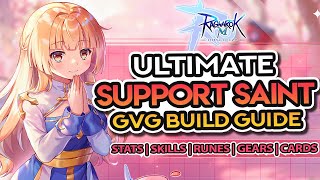 FS SAINT GVG BUILD GUIDE  Stats Skills Runes Gears Cards and MORE [upl. by Pfosi]