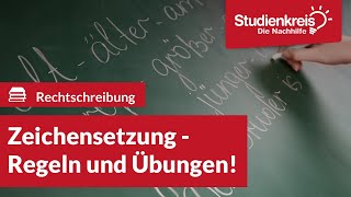 Zeichensetzung  Regeln amp Übungen  Deutsch verstehen mit dem Studienkreis [upl. by Paxon101]