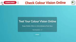 Color blind test online at home on mobile  ishihara test  colour vision  color blindness test [upl. by Eugatnom]