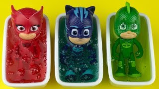 Pj Masks Toys and Toy Bathtubs Learn Colors for Kids [upl. by Labina]