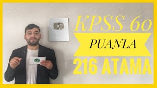 KPSS 60 PUANLA 216 MEMUR ALIMI LÄ°SE amp Ã–NLÄ°SANS amp LÄ°SANS MEMUR ATAMASI GAZÄ° ÃœNÄ°VERSÄ°TESÄ° ALIMI [upl. by Allemac201]