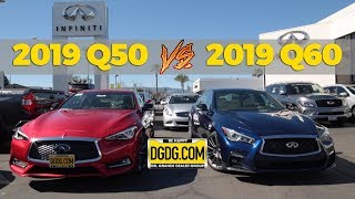 2019 Infiniti Q50 Red Sport 400 vs Q60 Red Sport 400  DGDGTV [upl. by Elyrehc861]