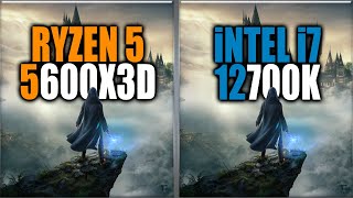 Ryzen 5 5600X3D vs 12700K Benchmarks  Tested in 15 Games and Applications [upl. by Cinnamon239]