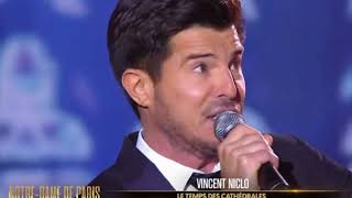 Vincent Niclo interview pour France Bleu  Notre Dame de Paris le concert 21042019 [upl. by Aloivaf]