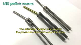 MIs pedicle screws for spine fixation orthopedic titanium bone screws cannulated screw polyaxial [upl. by Natie411]