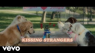 DNCE  Kissing Strangers Lyric Video ft Nicki Minaj [upl. by Herwin]