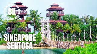 Singapore Sentosa Weekend Walk in 8K May 2021 [upl. by Etteyniv]