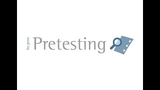 Pretesting GESIS english version [upl. by Eenrahc]