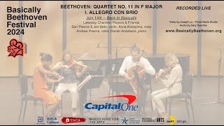 Beethoven String Quartet No 11 – I Allegro con brio  Lakeway Chamber Players amp Friends  BBF24 [upl. by Brenn315]