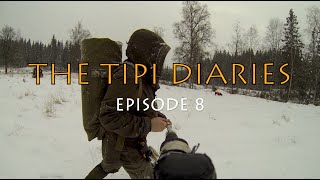 SOLO WINTER SNOW CAMPING  BUSHCRAFT CANVAS HOT TENT WOODSTOVE  THE TIPI DIARIES Ep08 [upl. by Notslah]