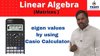 Finding eigen values by using Casio Calculatorhow to find eigen vales [upl. by Augie]