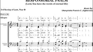 Responsorial Psalm 3rd Sunday of Lent Year B [upl. by Atsirc]