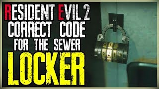 Resident Evil 2 Remake  How to Open Sewer Safe with Code [upl. by Ahsok]