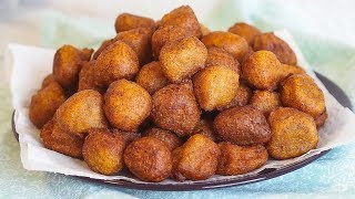 BEIGNET MAIS I PLANTAIN amp MAIZE AKARA I SYMPLI RECIPES [upl. by Eycal]