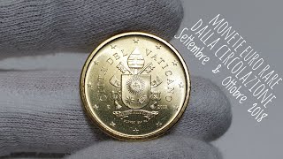 MONETE EURO RARE trovate in circolazione  € Settembre Ottobre 2018 Euro Coins found in circulation [upl. by Dnaloy]