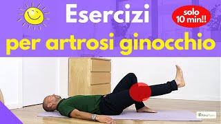 💪 Esercizi con Gianluca per curare lartrosi al ginocchio routine 10 minuti [upl. by Lustick]