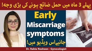 Early Miscarriage Symptoms  Treatment of Early Miscarriage  Hamal Zaya hone ki Wajohat in Urdu [upl. by Gustin338]