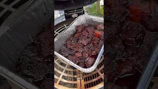 Smoked brisket burnt ends on the SpiderGrills [upl. by Maje631]