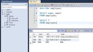 SQL Tutorial  14 The SELECT Query [upl. by Ylil]