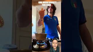 CARA MASAK SPAGHETTI YANG BENER⁉️ italian food cooking memes humor italy italians [upl. by Royo]