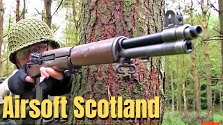 Airsoft War  M14 G36 MP44 MP5 POW Scotland HD [upl. by Neelie]