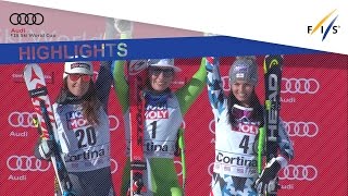 Highlights  Ilka Stuhec wins the SuperG in Cortina  FIS Alpine [upl. by Collbaith]